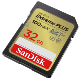 SanDisk Extreme Plus SDHC Memory Card 100 MB / 32GB (SDSDXWT-032G-GNCIN)