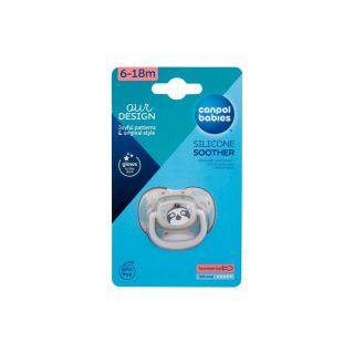 Canpol babies Exotic Animals Soother 1pc / Sloth 6-18m (5901691870192)
