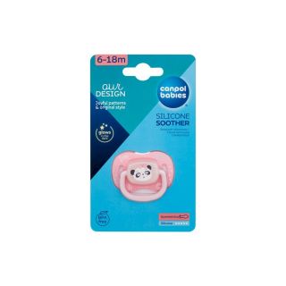 Canpol babies Exotic Animals Soother 1pc / Panda 6-18m (5901691870208)