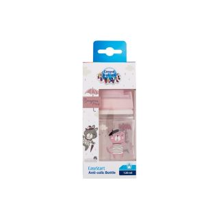 Canpol babies Bonjour Paris Baby Bottle 120ml / Pink 0m+ (5901691844360)