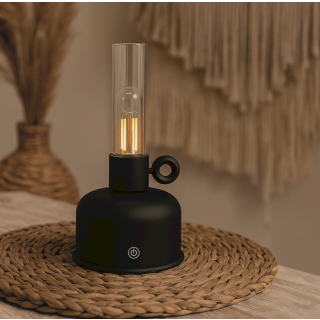 Forever Light FLR-02 Vintage petroleum LED lamp black (FLR-02)