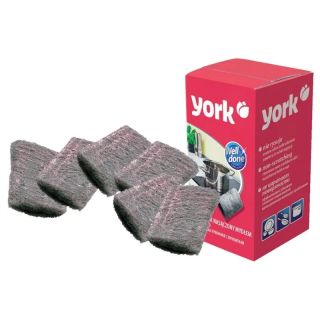 York Steel Cleaning Scrubbers With Soap 6pcs (36005010)