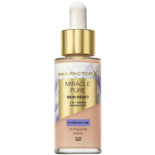 Max Factor Miracle Pure Skin Reset 2in1 Serum Foundation 10-30 Fair Makeup Base 30 ml (3616305711694)