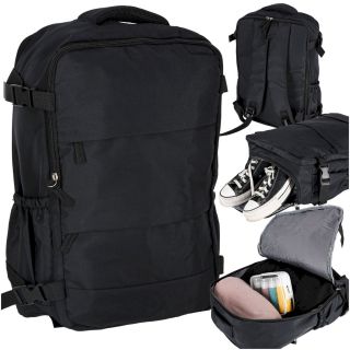 RoGer Travel Backpack 45×30cm Black (5903039768369)