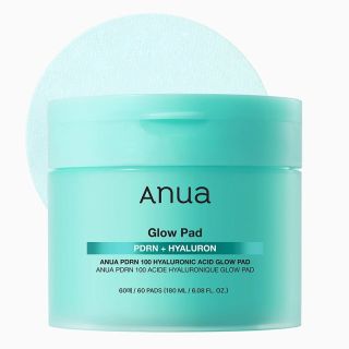 ANUA PDRN 100 Hyaluronic Acid Glow Pad Moisturizing and Brightening Face Pads, 60 pcs* 180ml (8809640738456)