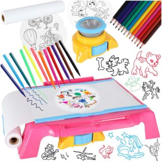 RoGer Electronic Educational Drawing Projector Table Pink (5903039769199)