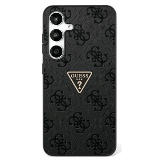 Guess Hot Stamp 4G Pattern Triangle Metal Logo Case for Samsung Galaxy S25 Ultra (GUHCS25LPGP4STRK)