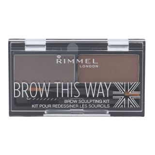 Rimmel London Brow This Way Set and Pallette For Eyebrows 2,4g (3607344535037)