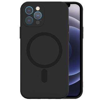 Mocco MagSilicone Soft Back Case Silicone Case for Apple iPhone 12 Pro Black (MO-MAGSI-BC-IPH12PRO-BK)