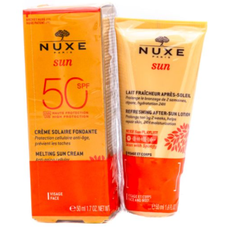 Nuxe Sun Set : Protective Face Cream 50ml + After-Sun Lotion 50ml (3264680034947)