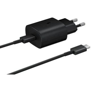 Samsung EP-T1510EBE + EP-DA705BBE Travel Charger 15W + USB-C to USB-C Data Cable black (OOB Bulk) (EP-T1510EBE/EP-DA705BBE)