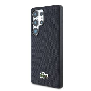 Lacoste Iconic Petit Pique Woven Logo MagSafe Case for Samsung Galaxy S25 Ultra / blue (LCHMS25LPVCV)