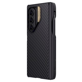 Nillkin Synthetic Fiber PRO Magnetic Pen Slot Back Cover for Samsung Galaxy Z Fold 7 / golden (57983126226)