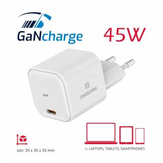 Swissten GaN Travel Charger USB-C 45W (22037010)