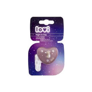 LOVI Night & Day Soother Clip 1pc / Girl (5901691877023)