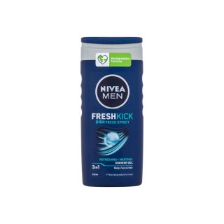 Nivea Men Fresh Kick Shower Gel 250ml / 3in1 (4005808775163)