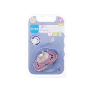 MAM Night Soother 1pc / 6m+ Owl (9001616827075)