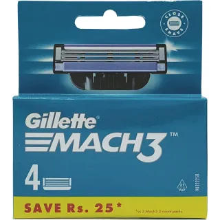 Gillette Mach3 Replacement blade 4pc (4987176150455)