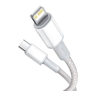 Baseus High Density Braided USB-C to Lightning Cable 20W PD 2m / white (CATLGD-A02)