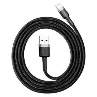 Baseus Cafule USB Lightning Cable 2.4A 1m / Gray/Black (CALKLF-BG1)