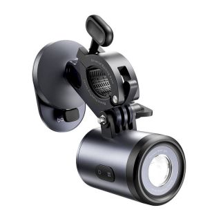 Baseus PrimeTrip 2-in-1 Bike Mount Phone Holder + Flashlight / black (C12569000121-00)