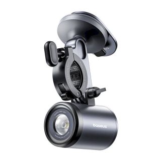 Baseus PrimeTrip 2-in-1 Bike Mount Phone Holder + Flashlight / black (C12569000121-00)