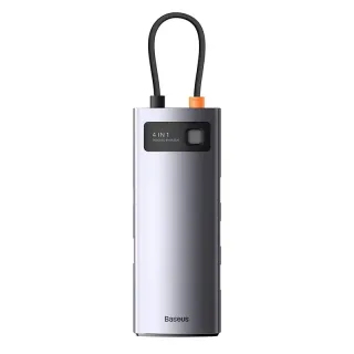 Baseus Metal Gleam Series 4in1 Hub USB-C to 4x USB 3.0 / gray (WKWG070013)