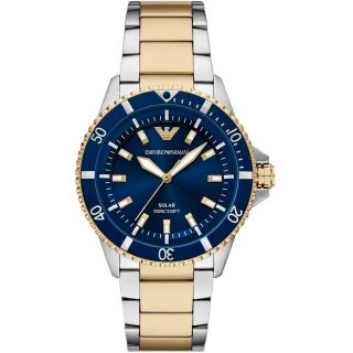 Emporio Armani World Explorer Solar Chronograph AR11738 Silver Blue 42mm (AR11738)