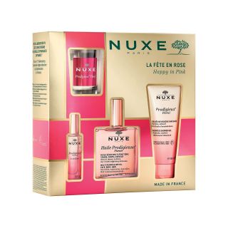 Nuxe Happy In Pink Set 100 ml + 100 ml + 15 ml + 70 g (3264680037887)