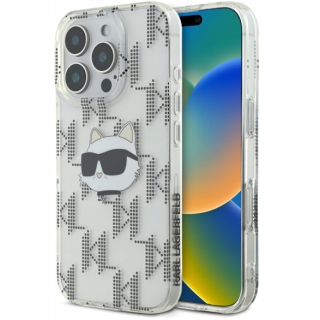Karl Lagerfeld IML Choupette Head Electroplated Back Case for Apple iPhone 16 Pro Max (KLHCP16XHKLPCHT)