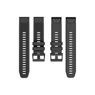 Tech-Protect Smooth Watch Strap for Garmin Fenix 5/6/6 Pro 22mm / black (5906735412635)
