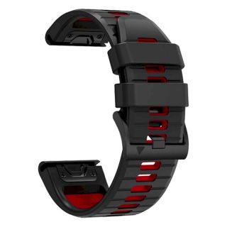 Tech-Protect IconBand Pro Watch Strap for Garmin fenix 3/5X/3HR/5X Plus/6X/6X Pro/7X / black/red (9319456605082)