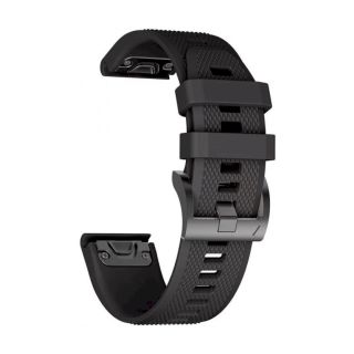 Tech-Protect Smooth Watch Strap for Garmin Fenix 5/6/6 Pro 22mm / black (5906735412635)
