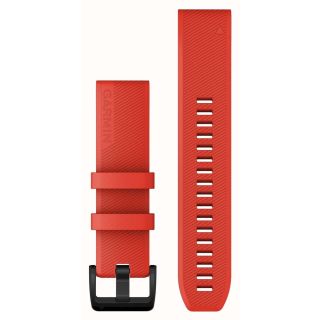 Garmin QuickFit 22mm Silicone Watch Strap for Garmin watches / red (010-12901-02)