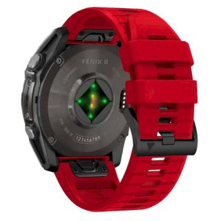 Tech-Protect Silicone Watch Strap for Garmin fenix 5X/5X Plus/6X/6X Pro/7X/8 51mm / red (5906302376780)
