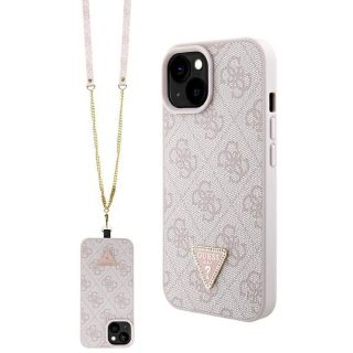 Guess Crossbody 4G Metal Logo Back Case for Apple iPhone 15 Plus (GUHCP15MP4TDSCPP)