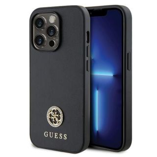 Guess Strass Metal Logo Back Case for Apple iPhone 15 Pro (GUHCP15LPS4DGPK)