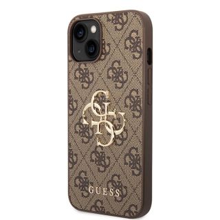 Guess 4G Big Metal Logo Back Case for Apple iPhone 15 Plus (GUHCP15M4GMGBR)