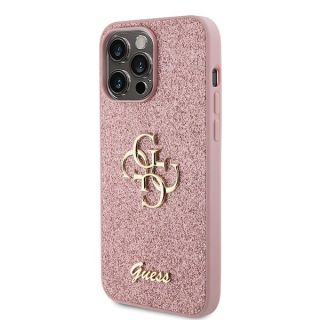 Guess Glitter Script Big 4G Back Case for Apple iPhone 15 Pro (GUHCP15LHG4SGP)