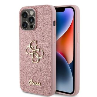 Guess Glitter Script Big 4G Back Case for Apple iPhone 15 Pro (GUHCP15LHG4SGP)