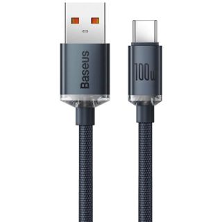 Baseus CAJY000401 Crystal Shine Series Data Cable USB - USB-C 100W 1.2m / black (CAJY000401)