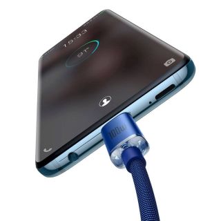 Baseus CAJY000703 Crystal Shine Series Data Cable USB-C - USB-C 100W 2m / Blue (CAJY000703)