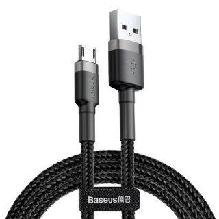 Baseus Cafule Micro USB Cable 2.4A 1m / gray/black (CAMKLF-BG1)