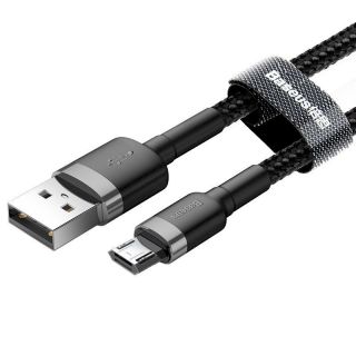 Baseus Cafule Micro USB Cable 2.4A 1m / gray/black (CAMKLF-BG1)