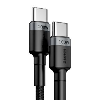 Baseus Cafule Flash Charging Data Cable USB-C to USB-C 100W 2m / gray/black (57983131673)
