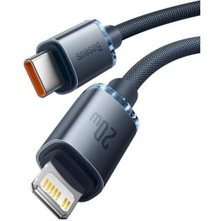Baseus Crystal Shine Series Data Cable USB-C to Lightning 20W 1.2m / black (CAJY000201)