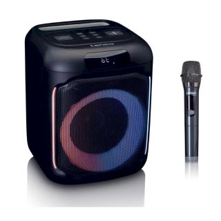 Lenco PA-101BK Portable speaker with microphone (PA-101BK)