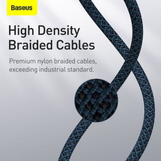 Baseus High Density Braided Series Fast Charging Data Cable USB-C - Lightning 20W 1m / Blue (CATLGD-03)