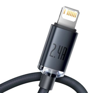 Baseus CAJY000001 Crystal Shine Series Data Cable USB to Lightning 20W 1,2m / black (CAJY000001)