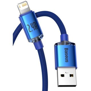 Baseus CAJY000003 Crystal Shine Series Data Cable USB to Lightning 20W 1,2m / Blue (CAJY000003)
